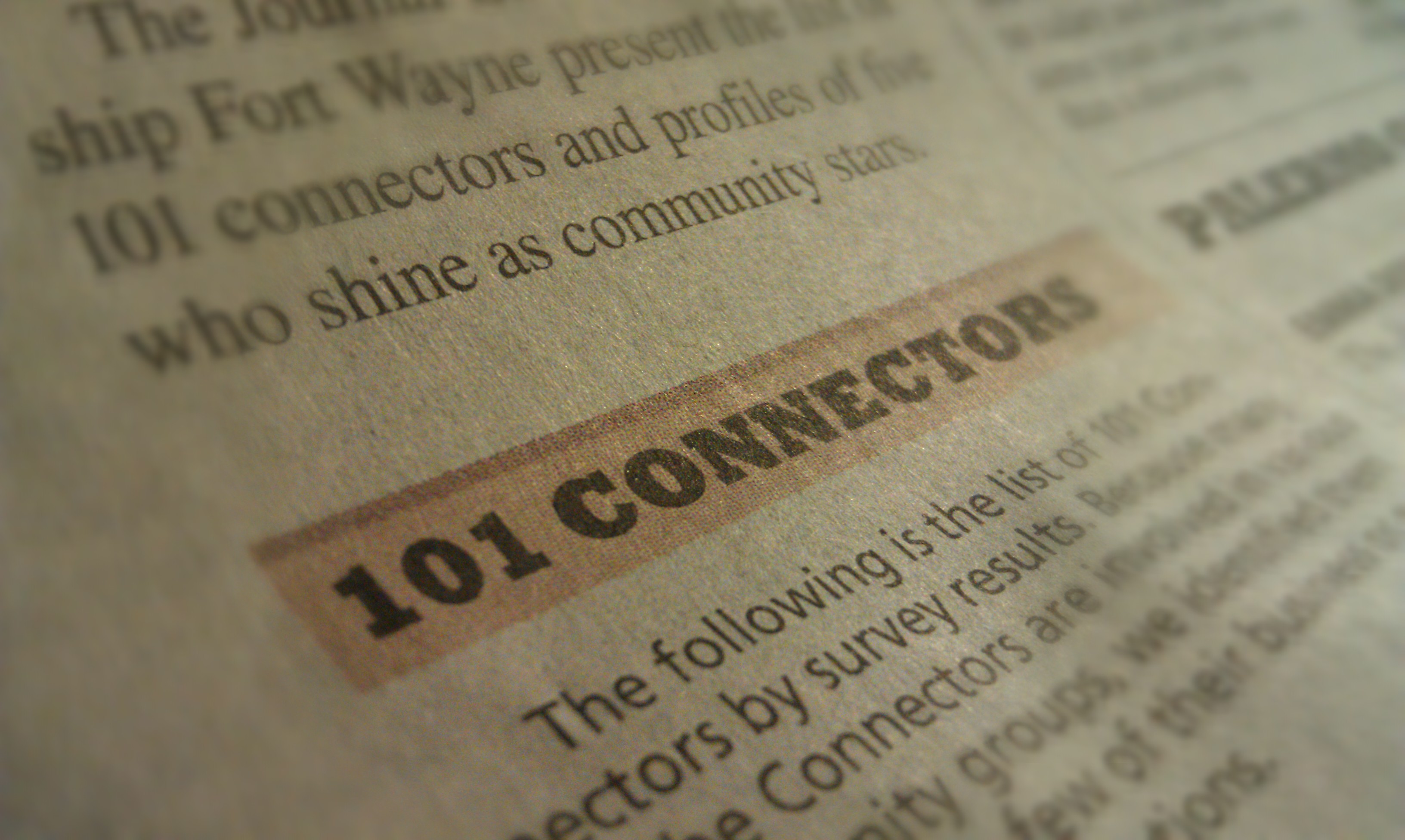 Fort Wayne’s 101 Connectors Includes Friends