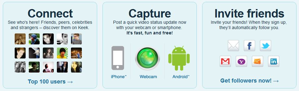 Keek – Social Video Sharing Beta for Microvideo Status Updates