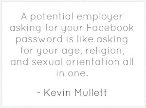Asking for your Facebook Password is like