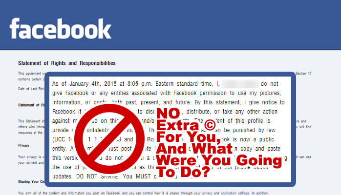A Final, But Different, Perspective on the Facebook Copyright Status Hoax